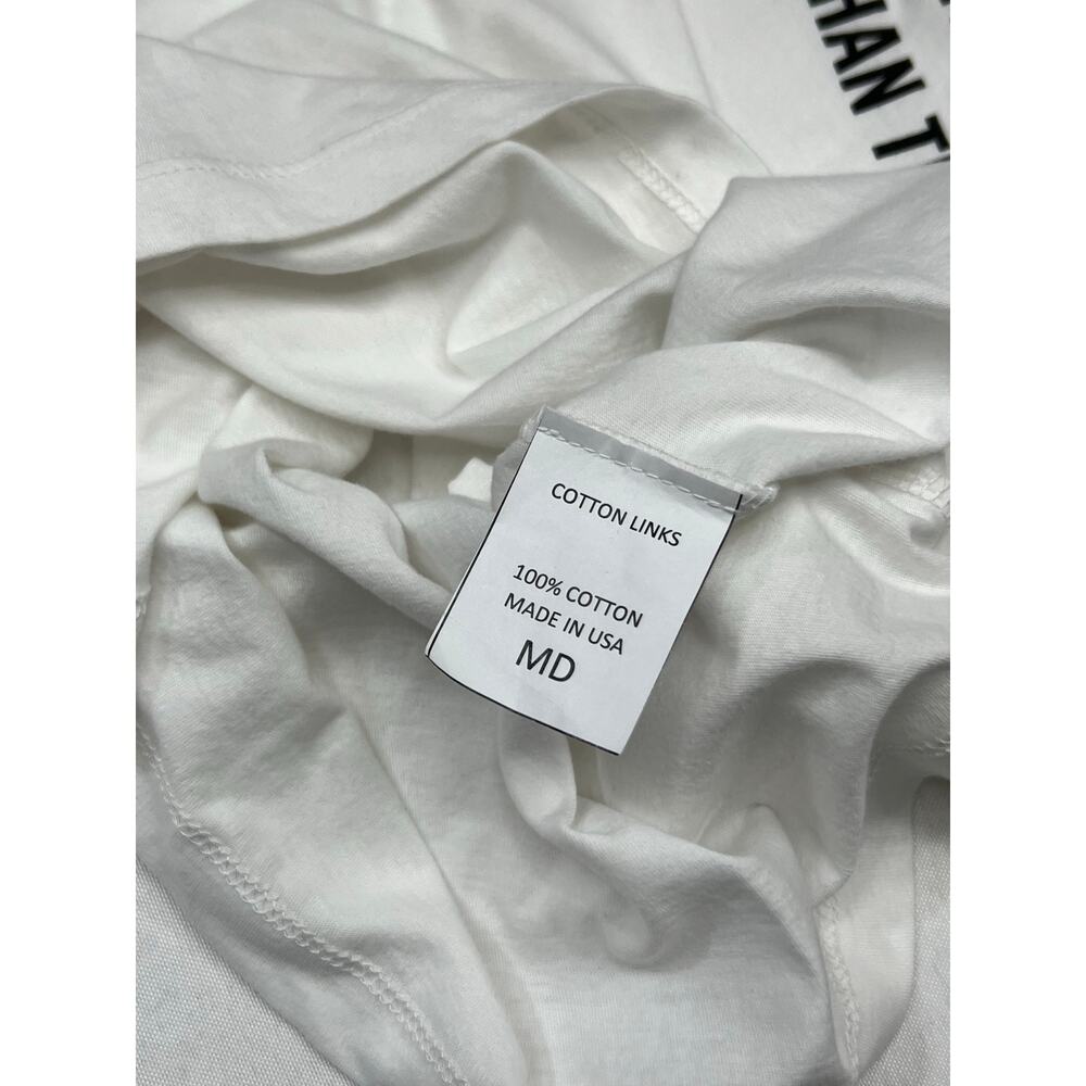 Kenneth Cole Soft VoiceWear White Better Than That Tshirt Medium NWT 100% Cotton - Picture 8 of 8